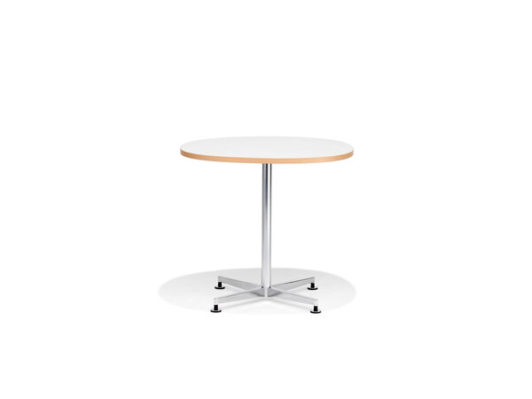 san_siro pebble-shaped/round table with metal frame