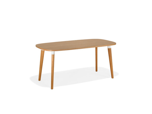 san_siro table forme stade avec piétement en bois