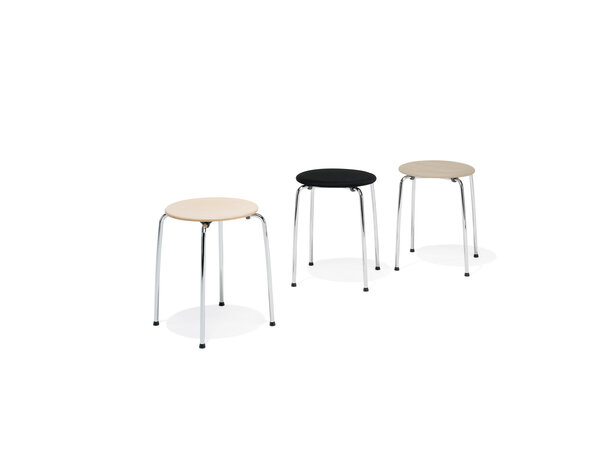 Trio tabouret à 4 pieds en métal