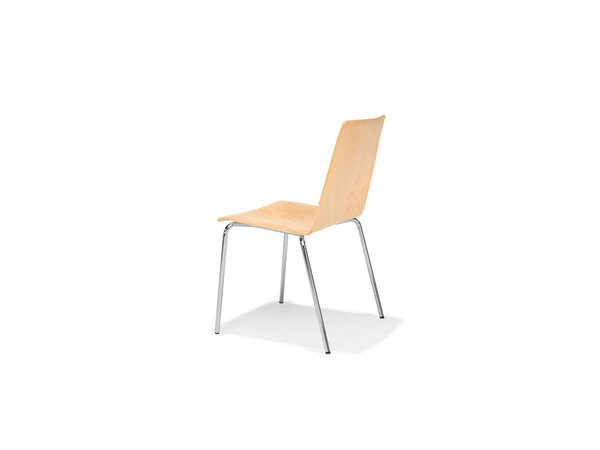 Duo chair on 4 metal legs