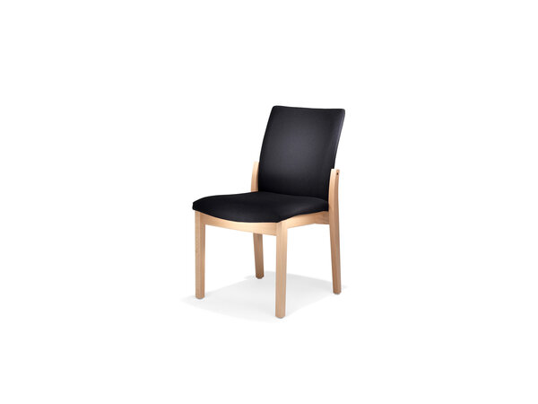 Palato armchair on wooden frame