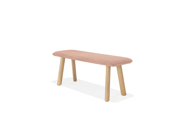 Creva Bench on 4 wooden legs