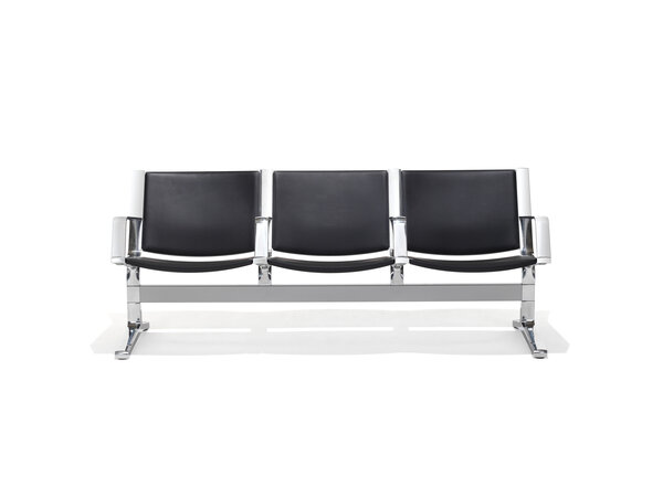 8000 2-, 3-, 4-, 5-, 6-seater bench, PU seat and back