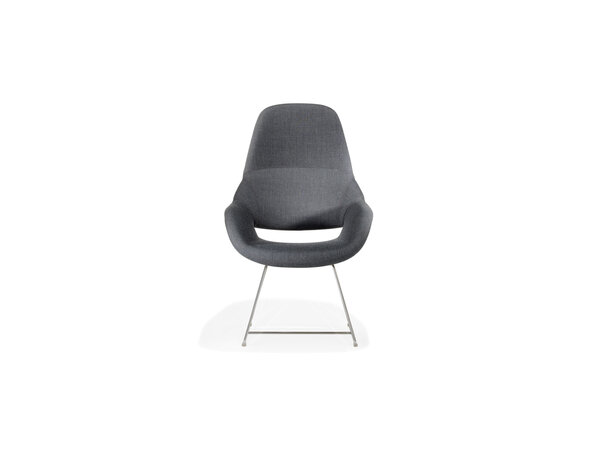 Volpe Hocker/Sessel auf Metallkufengestell