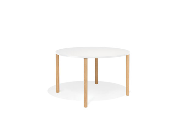 Arn round table with wooden legs