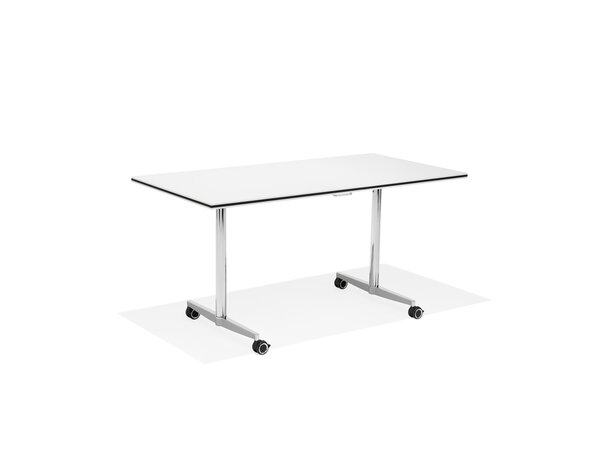 san_siro rectangular folding table, horizontally stackable, with metal frame