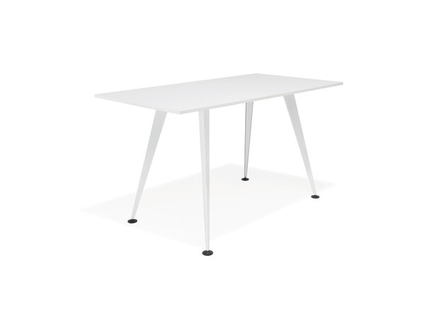 Comta rectangular bar table with metal legs